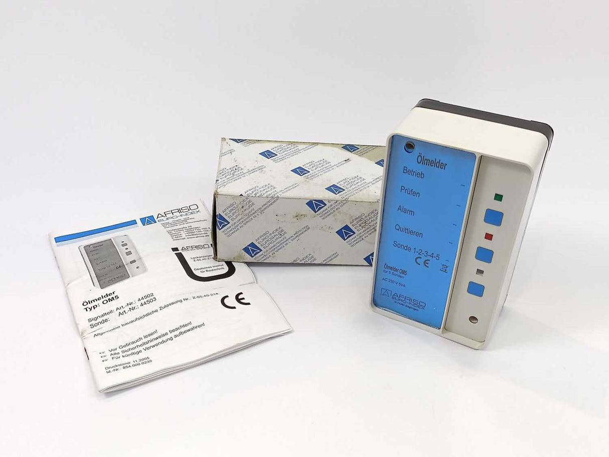 AFRISO-EURO-INDEX 44502 Oil/water alarm unit OM 5 AC 230 V Z-65.40-214