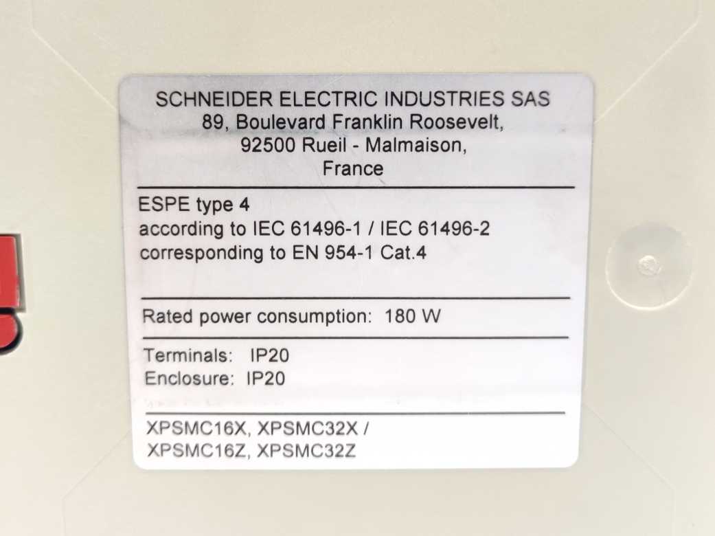 Schneider / Telemecanique XPSMC16X Safety Controller XPS-MC