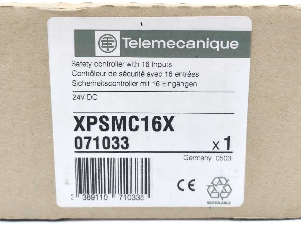 Schneider / Telemecanique XPSMC16X Safety Controller XPS-MC