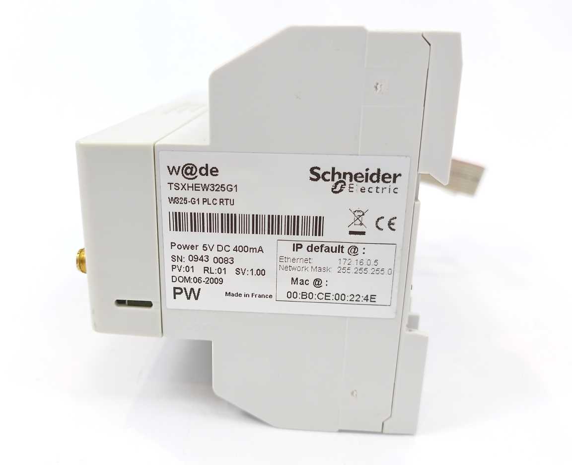 Schneider Electric TSXHEW325G1 W325-G1 PLC RTU W@de