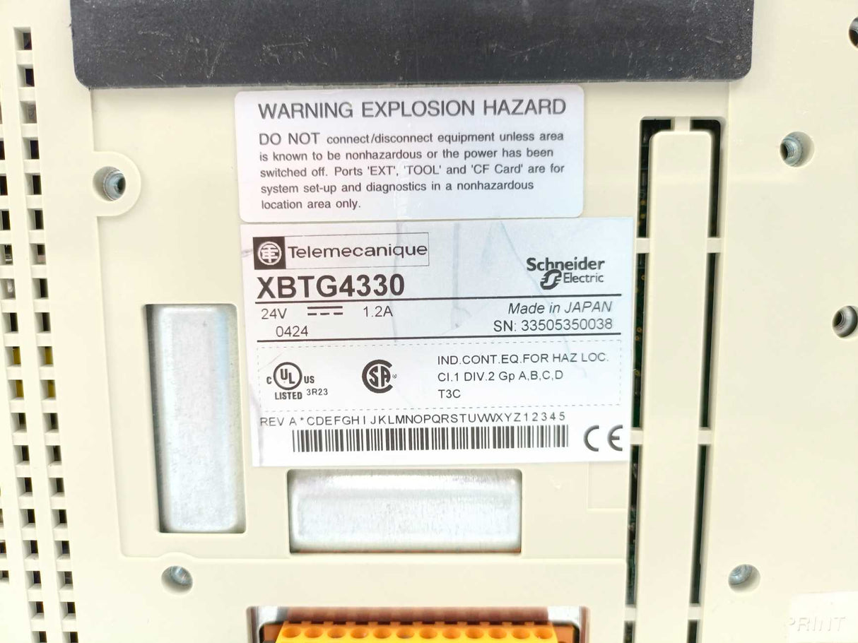 TELEMECANIQUE XBTG4330 Magelis Touch Panel HMI 7 MULTI COL T