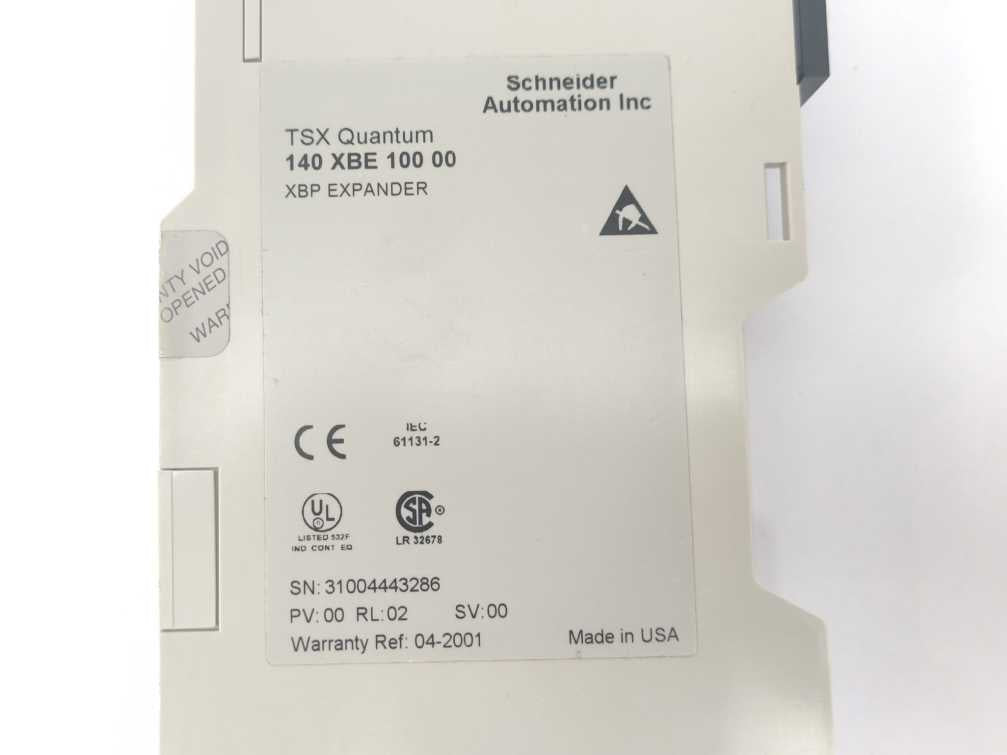 Schneider Automation 140XBE10000 TSX Quantum XBP Expander