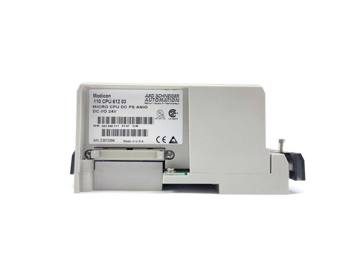 Modicon 110 CPU 612 03 Micro CPU DC PS 24V