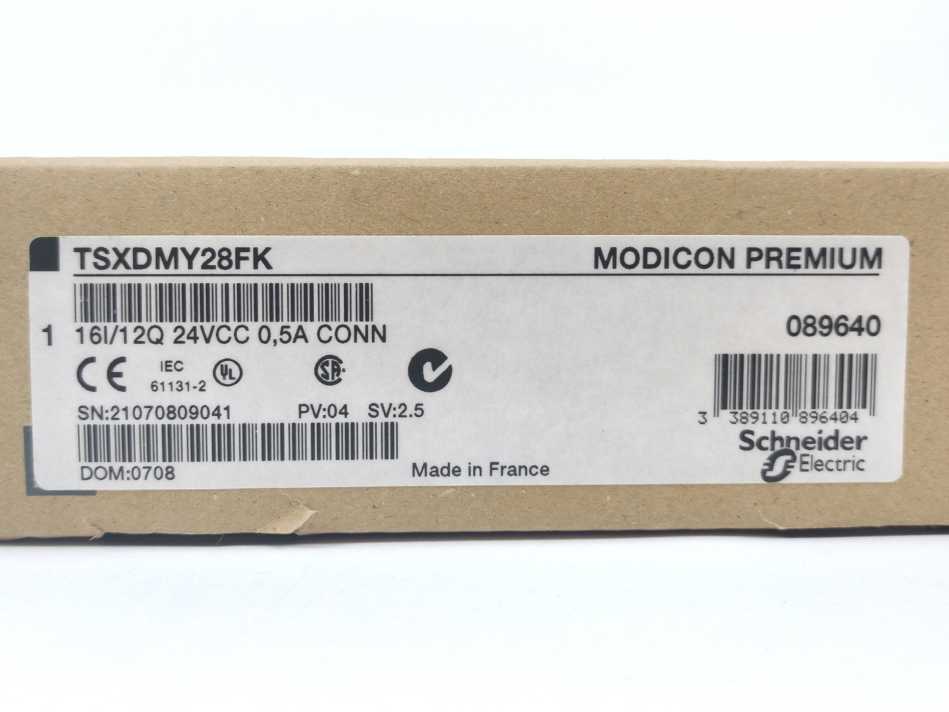 Schneider Electric TSXDMY28FK Discrete I/O Module 16I 12Q 24VDC 0,5A S.CONN