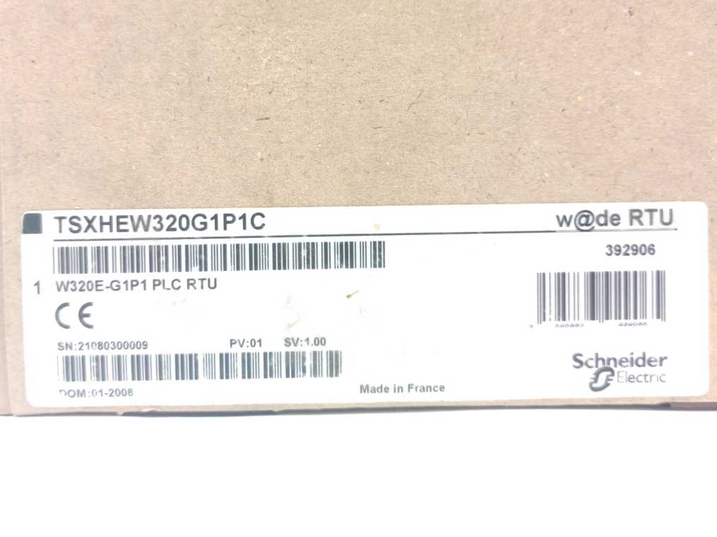 Schneider Electric TSXHEW320G1P1C W320E-G1P1 PLC RTU W@de