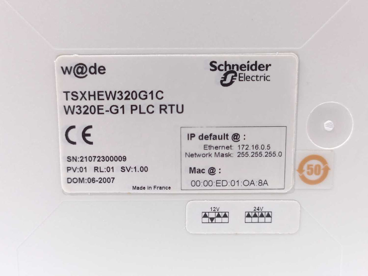 Schneider Electric TSXHEW320G1C W320E-G1 PLC RTU