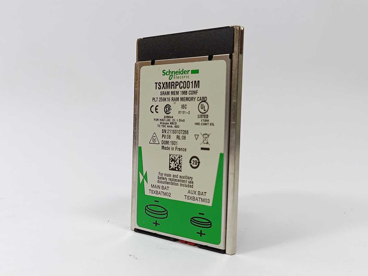 Schneider Automation TSXMRPC001M SRAM Application Memory Extension 1MB