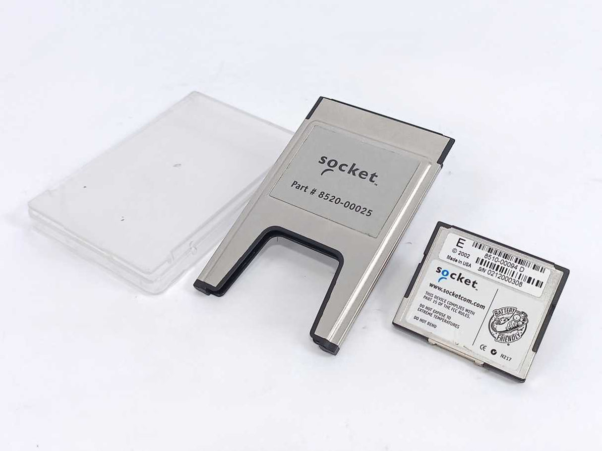 Socket 8510-00094D Serial I/O CF Card W/ 8520-00025 Type I PC Adapter Card