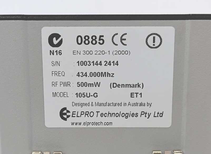 ELPRO Technologies 105U-G ET1 Wireless Gateway 500mW 434.000Mhz
