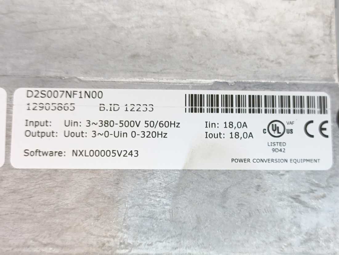 7DL-00235X-116MEE Variator TM 3 Power Conversion Equipment