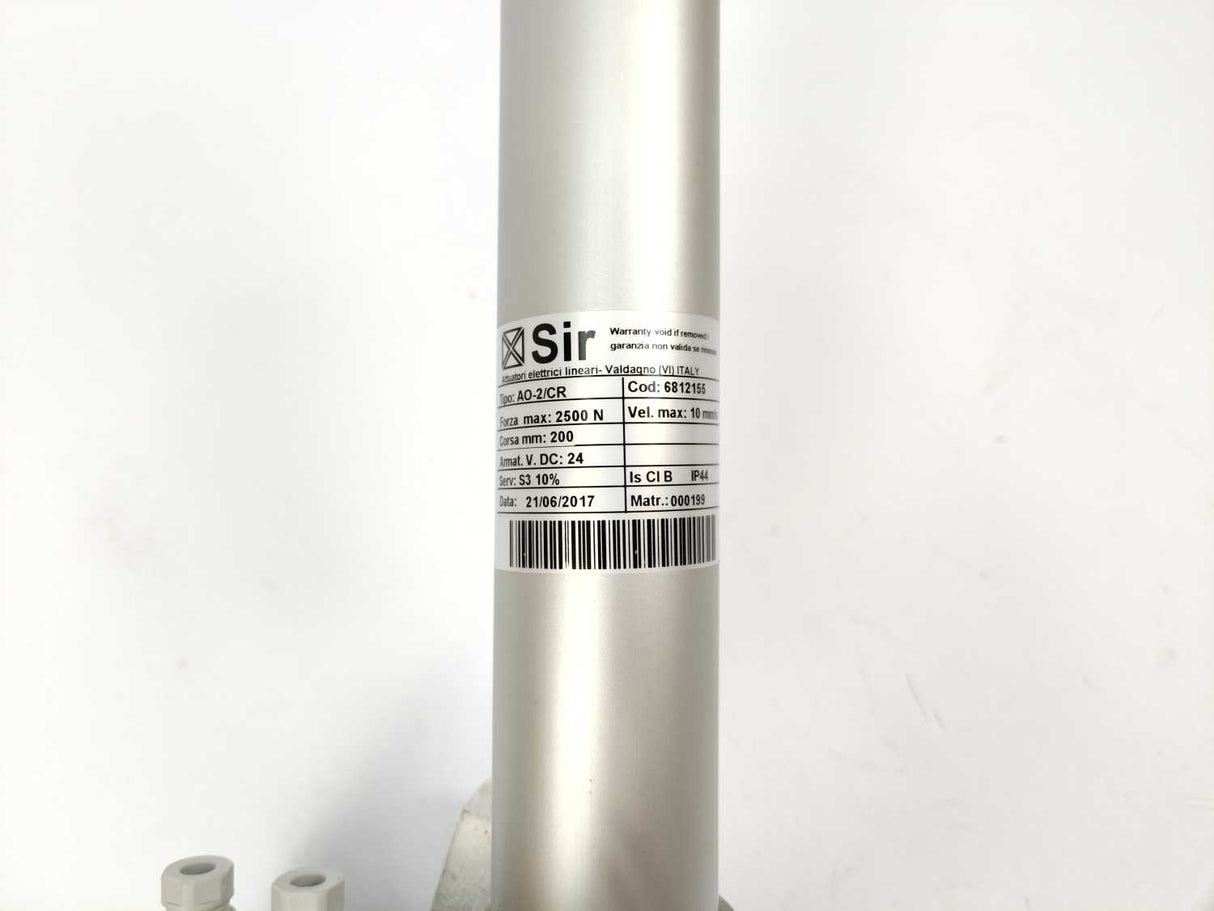 Sir AO-2/CR 6812155 200mm Linear Actuator w/ MP56M 6901309E