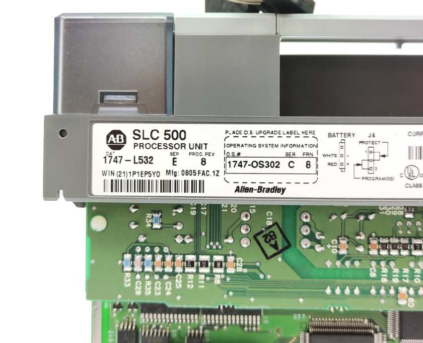 AB 1747-L532 Ser. E ; Fac. 1Z ; Proc. Rev. 8; SLC 500 Processor Unit