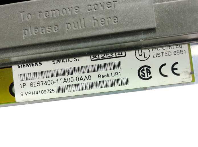 Siemens 6ES7400-1TA00-0AA0 SIMATIC S7-400 UR1 Rack 18 Slots