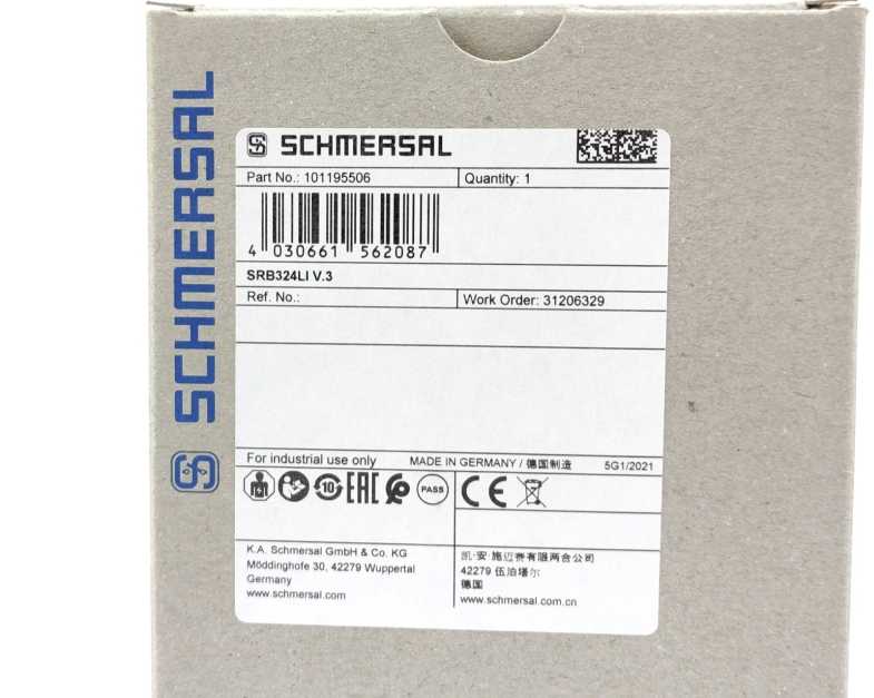 Schmersal SRB324LI 24VDC V.3 Safety Relay