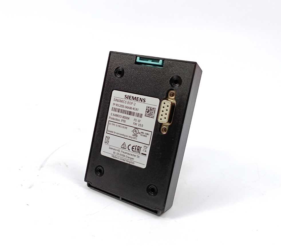 Siemens 6SL3255-0AA00-4CA1 Basic Operator Panel BOP-2