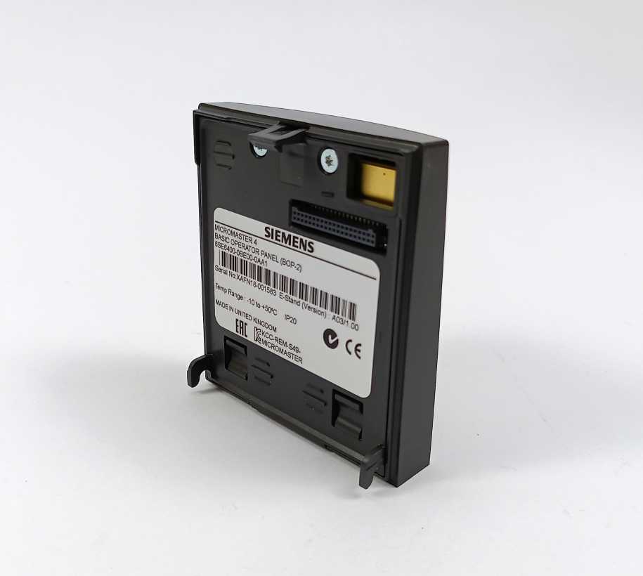 Siemens 6SE6400-0BE00-0AA1 MICROMASTER 4 Basic Operator Panel BOP-2
