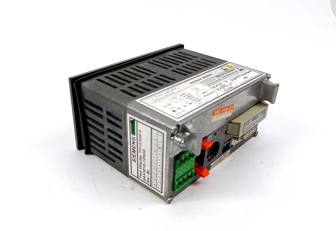Siemens 6AV3010-1DK00 Text Display TD10/220-5