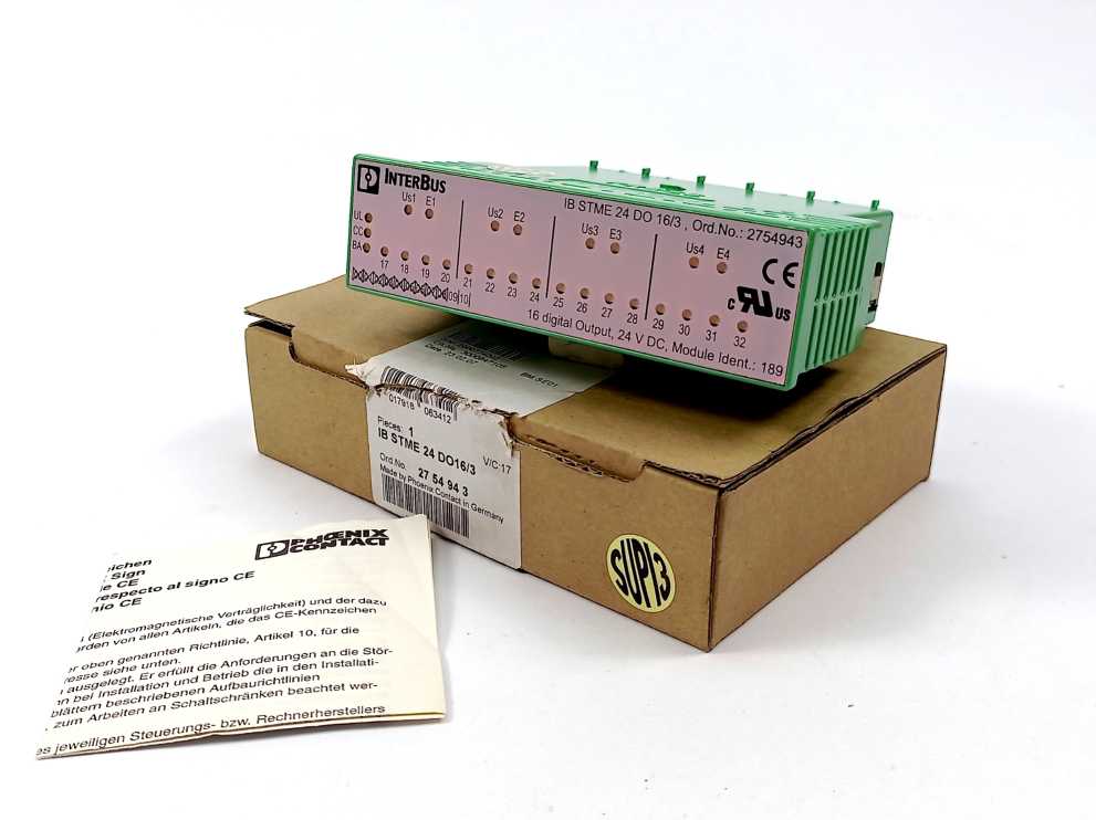 Phoenix Contact 2754943 IB STME 24 DO16/3 - Replacement electronics module