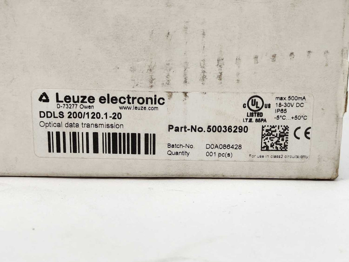 Leuze Electronic 50036290 DDLS 200/120.1-20 Optical Data Transmission
