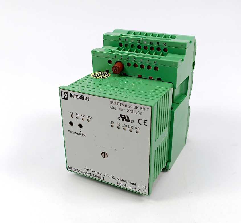 Phoenix Contact 2752932 IBS STME 24 BK RB-T Bus Terminal 24VDC