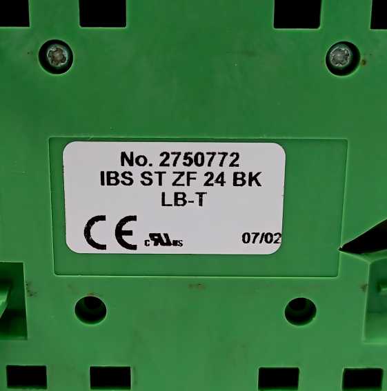 Phoenix Contact 2752932 IBS STME 24 BK RB-T Bus Terminal 24VDC