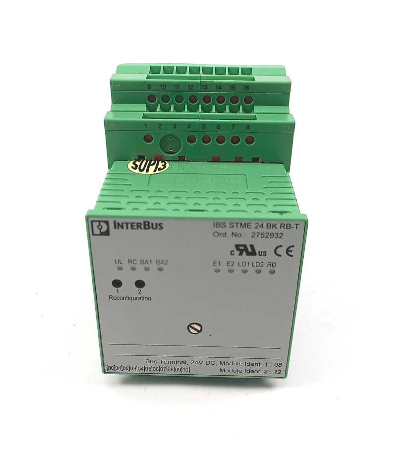 Phoenix Contact 2752932 IBS STME 24 BK RB-T Bus Terminal 24VDC