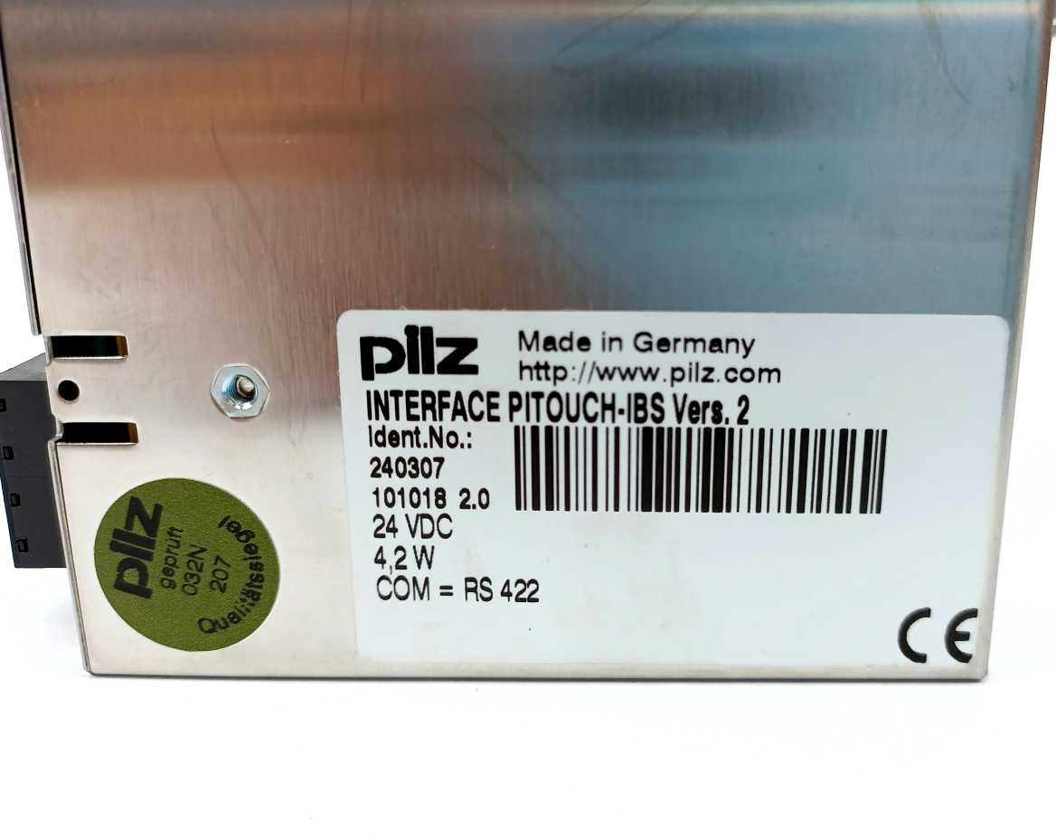 Pilz 240307 Ver. 2.0 Interface-Pitouch-Ibs 24VDC 4,2W