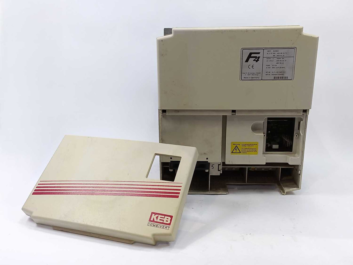 KEB COMBIVERT 19.F4.COH-3421/2.2 3PH, 30KW, 42KVA, 440V, Missing Control Board