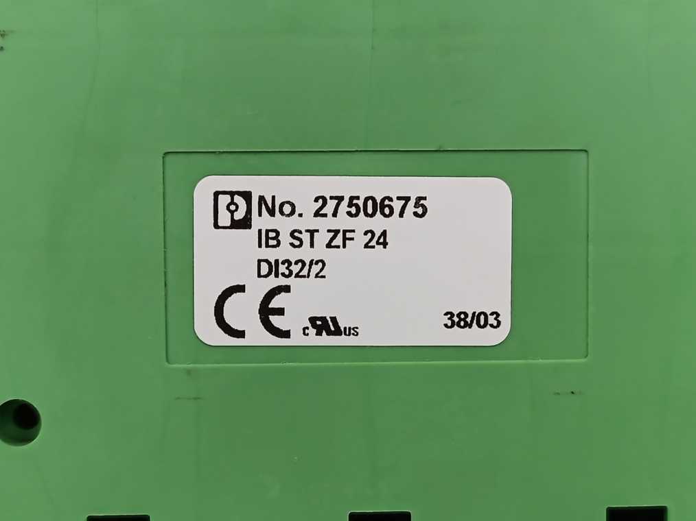 Phoenix Contact 2750675 Digital Input Module, 32 Inputs, 24VDC