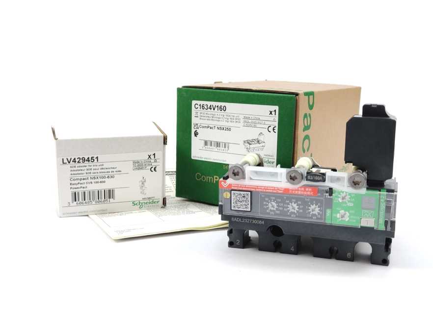 Schneider Electric C1634V160 ComPacT NSX160/250 3P3D MicroLogic Vigi 4.2