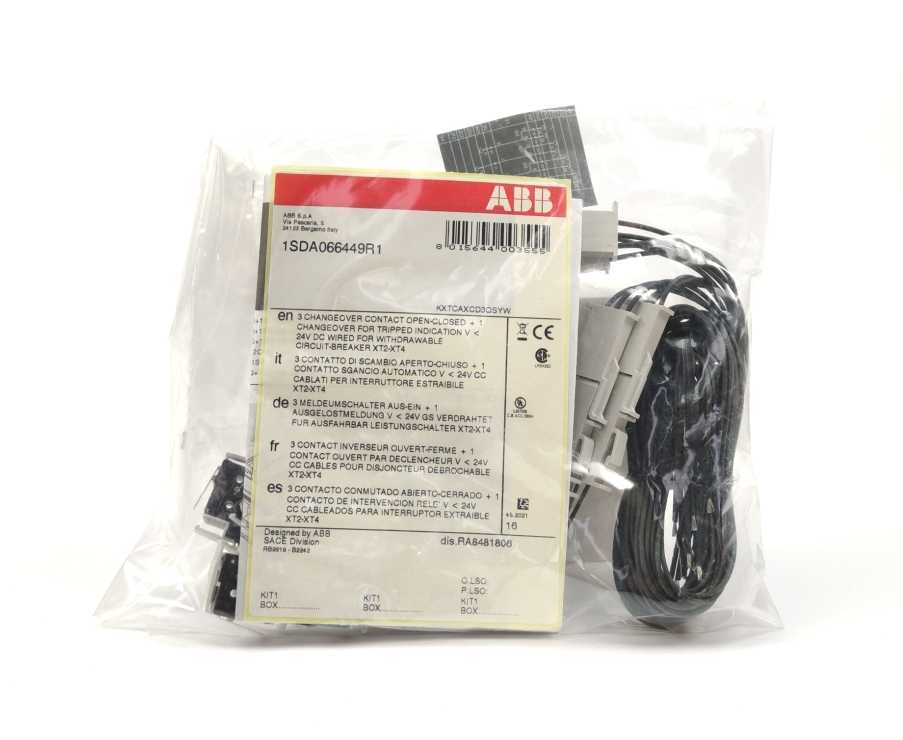 ABB 1SDA066449R1 AUX-C 3Q+1SY 24 VDC XT2-XT4 W