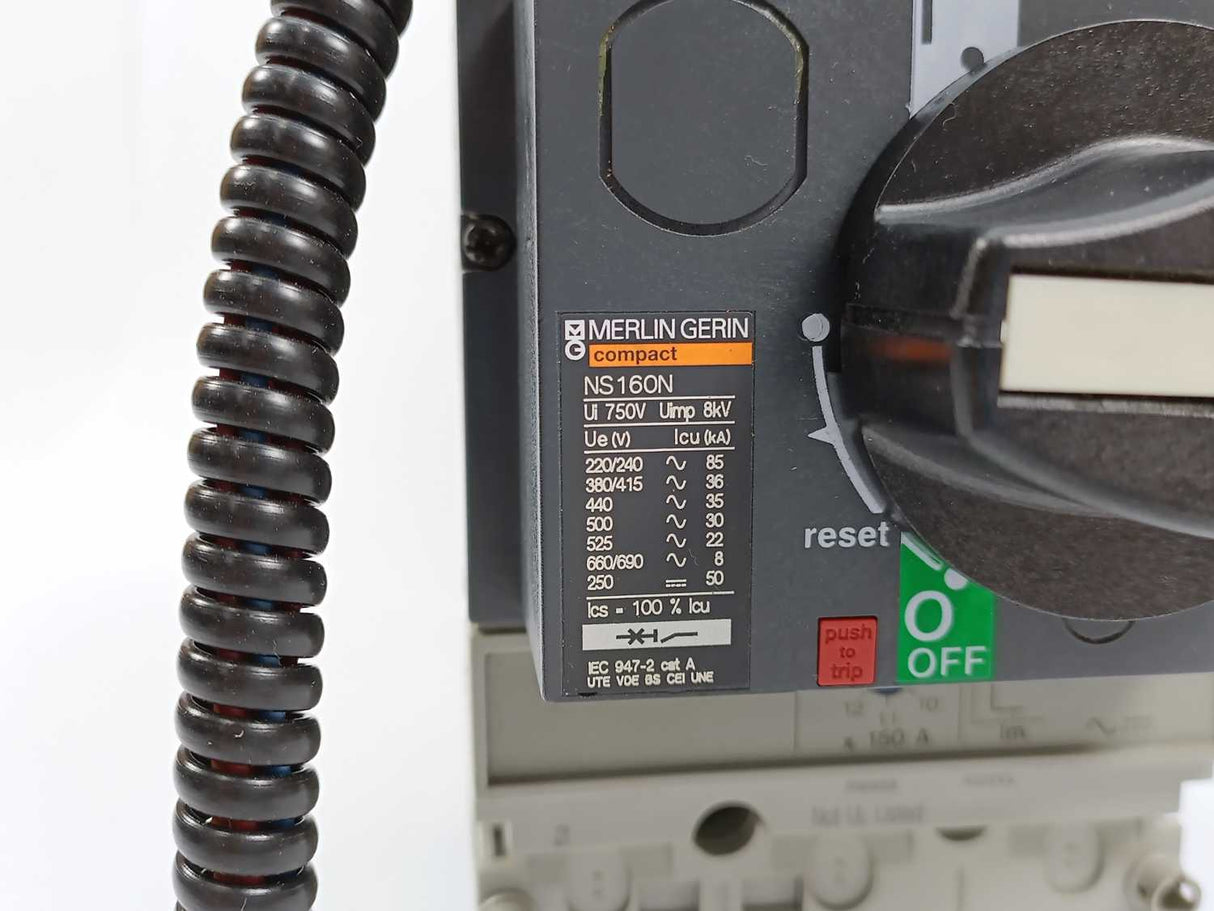 Merlin Gerin NS160N Molded Case Circuit Breaker