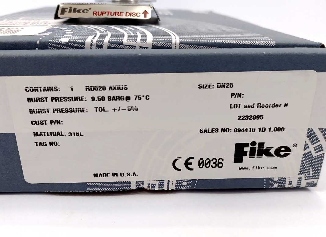 Fike RD520 AXIUS Bursting Discs