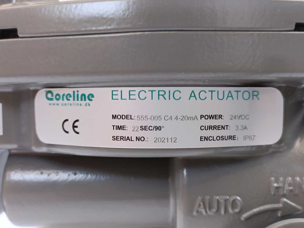 Coreline 555-005 C4 4-20mA Electric Actuator + 32F/40R 1500PSI valve