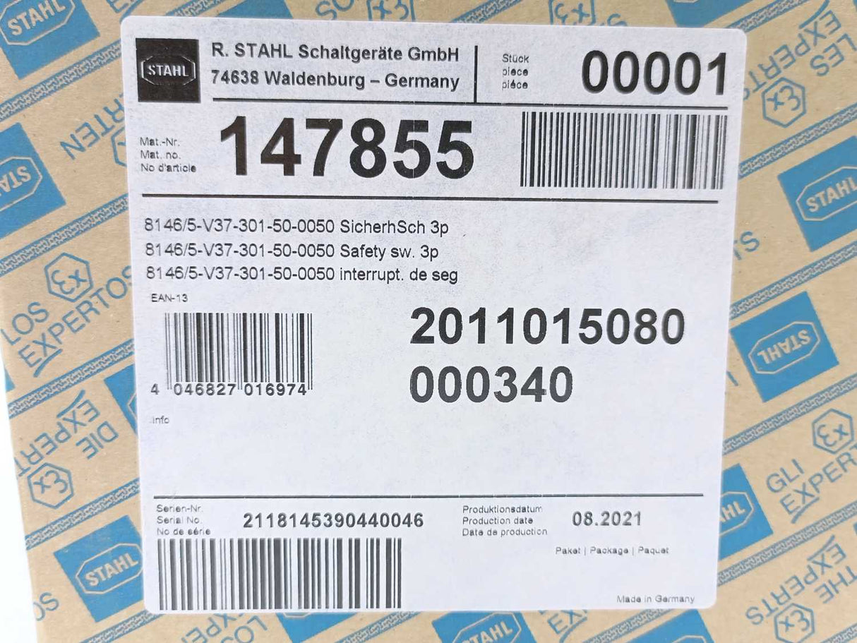 Stahl 147855 8146/5-V37-301-50-0050