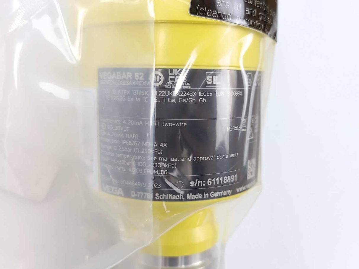 Vega VEGABAR 82 B82.VCDNSDGESAXKICXM Pressure Transmitter