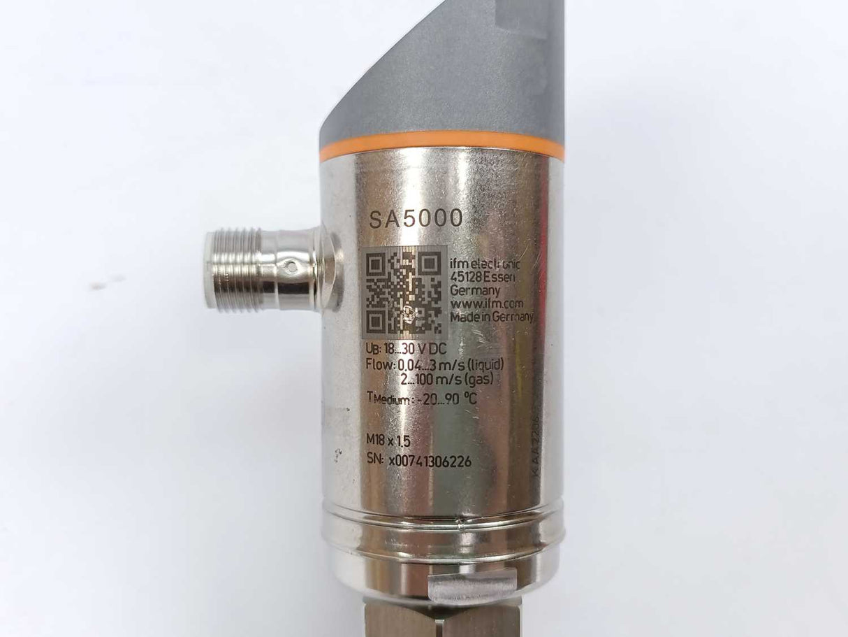 Ifm Electronic SA5000 SAD10XDBFRKG/US-100 Flow Sensor