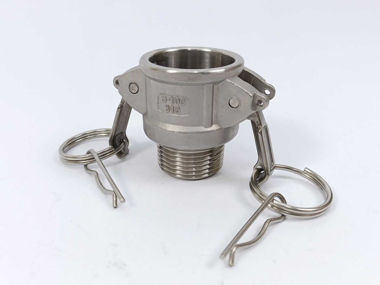 B100-316 Female Coupling With Male NPT Thread 6pcs.