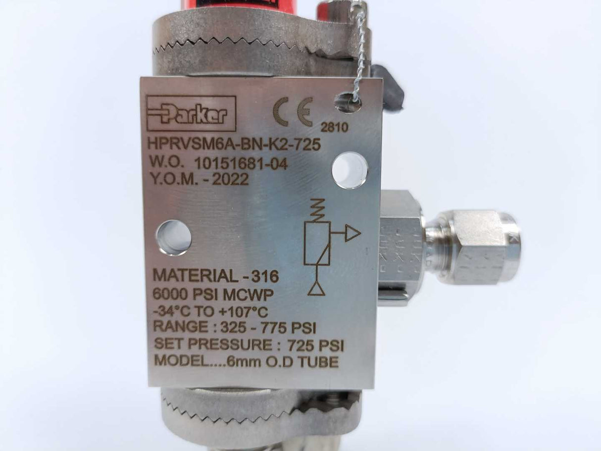 Parker HPRVSM6A-BN-K2-725 Proportional Relief Valve 325-775 PSI S.Point 725 PSI
