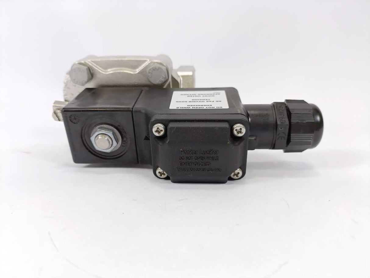 Parker 495905C2 LUCIFER Solenoid Coil w. 221G6136 Valve