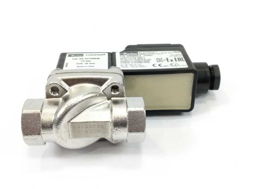 Parker 495905C2 LUCIFER Solenoid Coil w. 221G6536 Valve