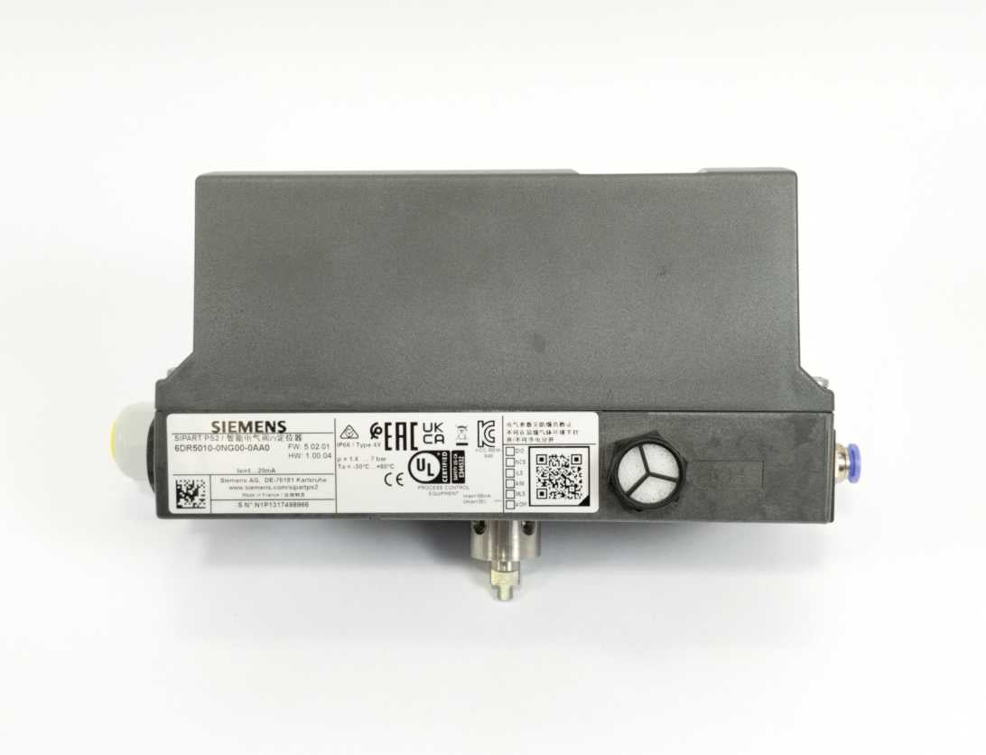 Siemens 6DR5010-0NG00-0AA0 SIPART PS2 Valve Positioner