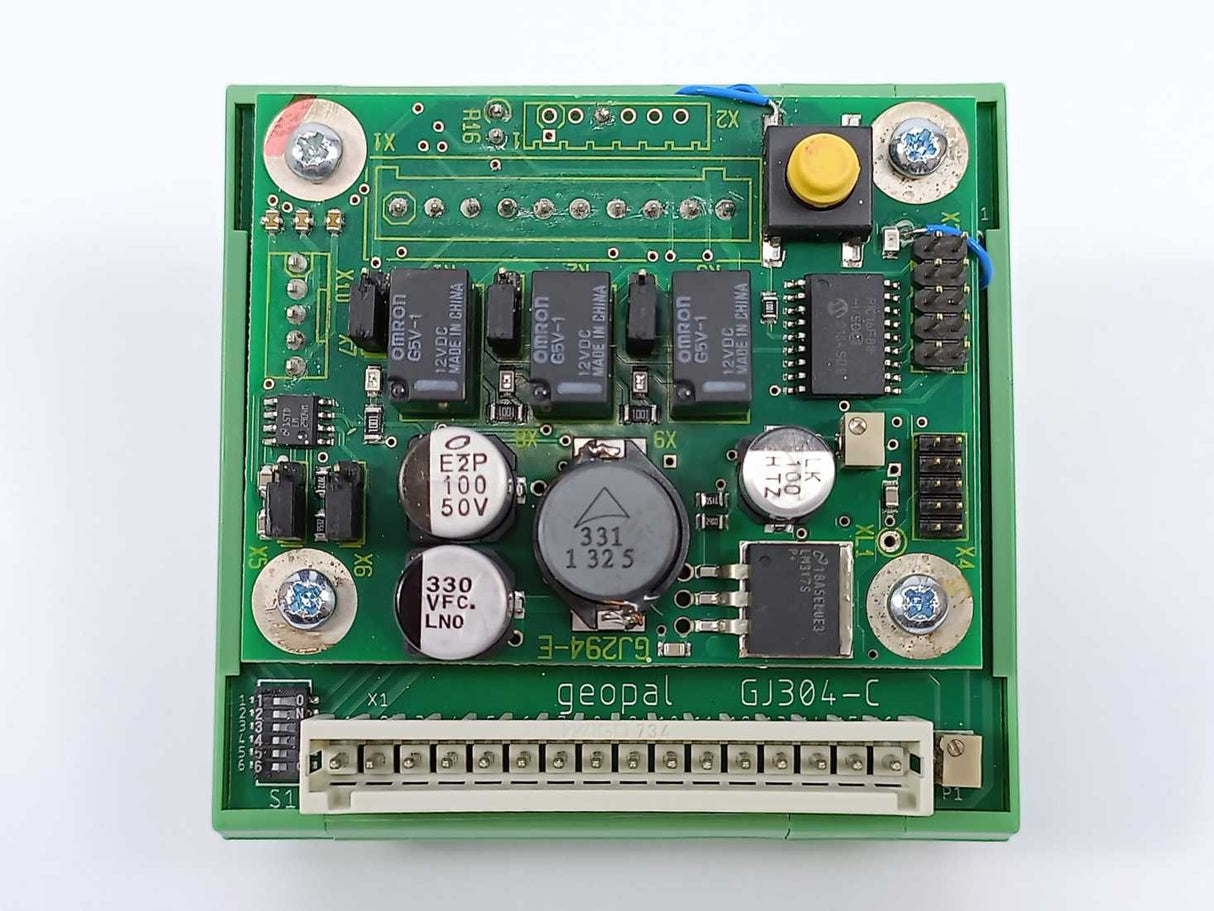 Geopal GJ304-C Circuit Board w/GJ294-E & Phoenix Contact UMK-SE 11,25-1
