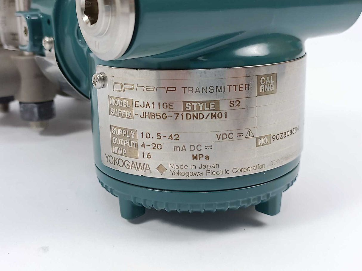 Yokogawa EJA110E JHB5G-71DND/M01, DPharp Pressure Transmitter