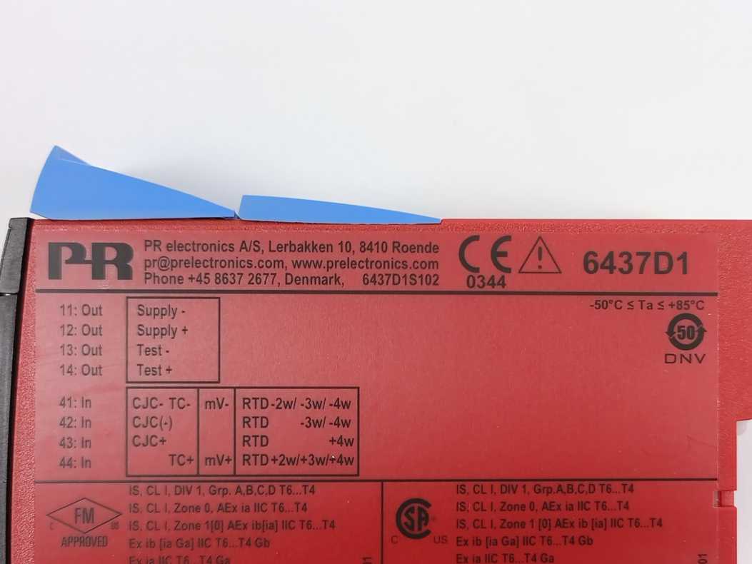 PR Electronics 6437D1S 2-wire HART Temperature Transmitter