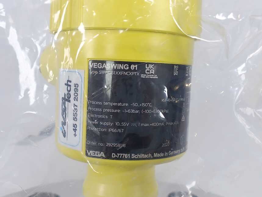 Vega VEGASWING 61 Vibrating Level Switch For Liquids