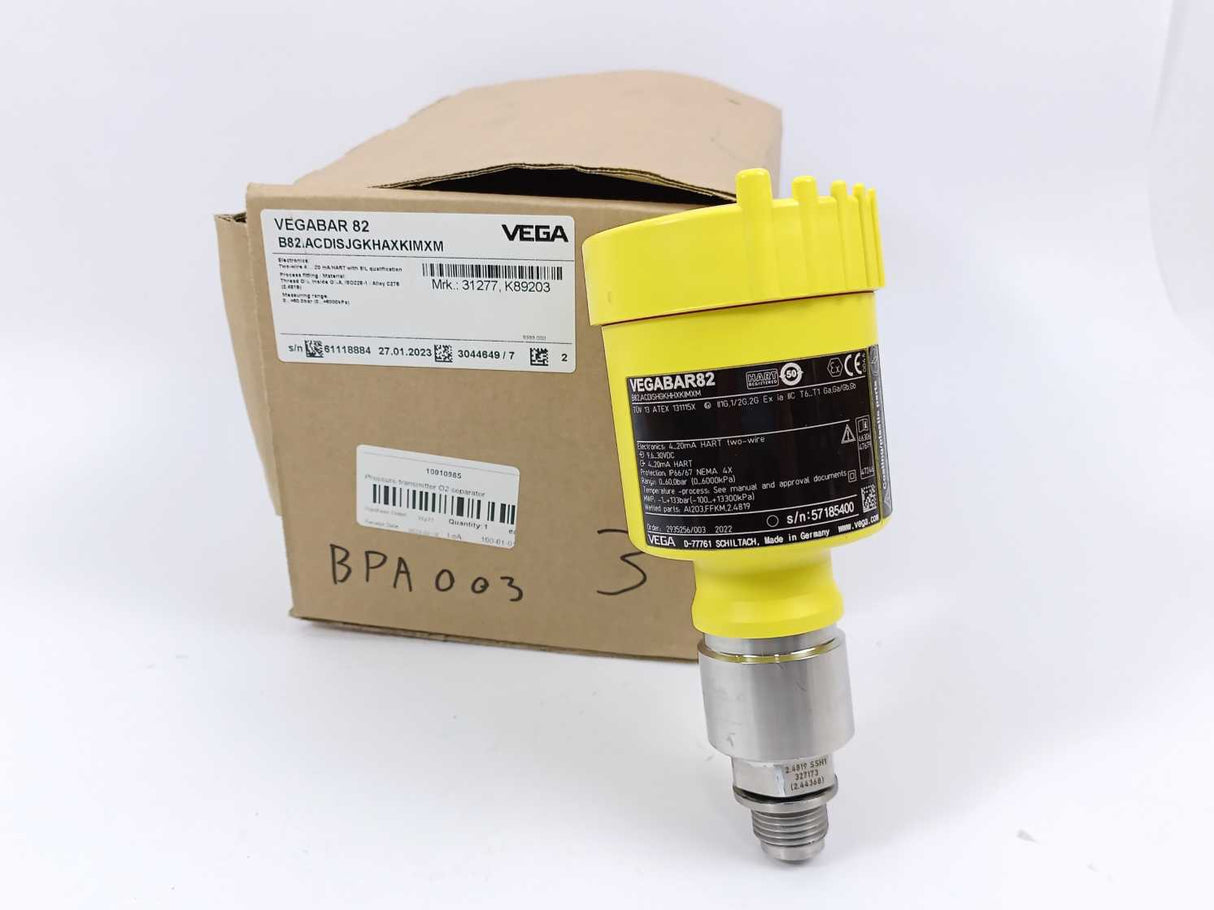 Vega VEGABAR 82 Pressure Transmitter