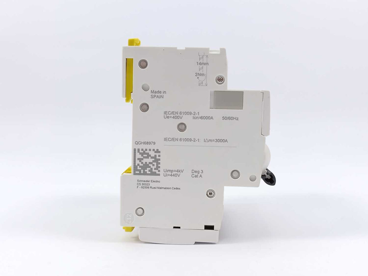 Schneider Electric A9DC3713 RCCB with Overcurrent Protection (RCBO)