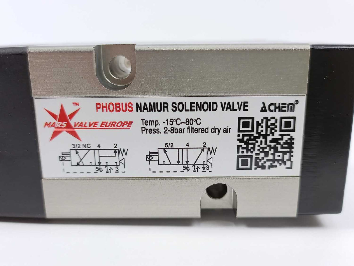 MODU / Mars Valve Europe Phobus Namur Solenoid Valve, 2-8bar filtered dry air