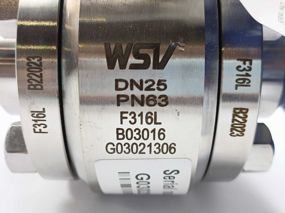 WSV Ball Valve DN25 PN63